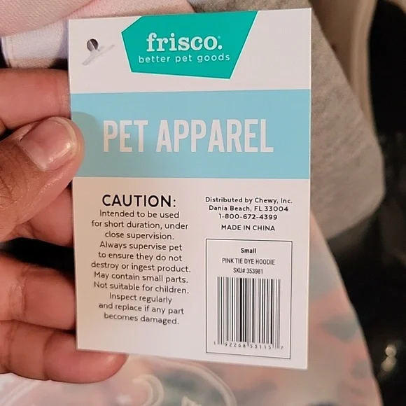 NWT dog or cat hoodie - Picture 3 of 5